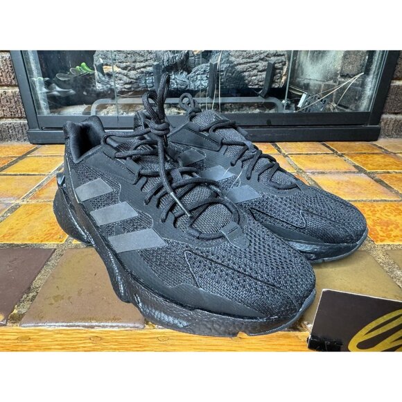 Mens 8.5 Adidas X9000L4 Triple Black Athletic Running Sneakers S23667 - Picture 2 of 8